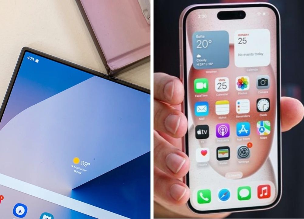 Công nghệ màn hình đỉnh cao giữa Z Fold và iPhone